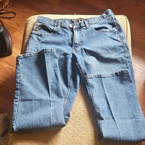 Ariat Rebar Relaxed Boot Cut Jeans - Blue Never Worn